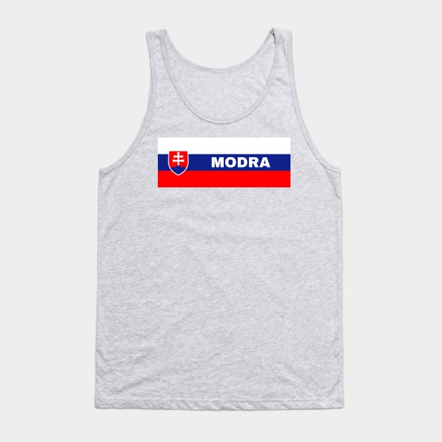 Modra City in Slovakian Flag Tank Top by aybe7elf